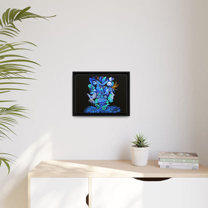 Out of The Blue Framed Canvas Print