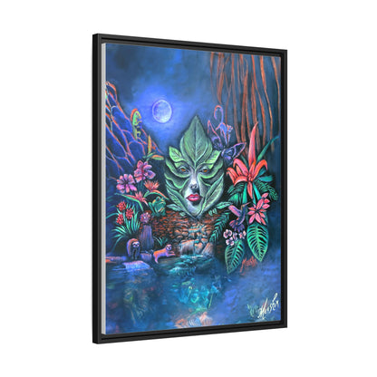 Moonlight Mischief Framed Canvas Print