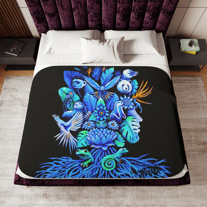 Colorful and Cozy Favorite Out of The Blue Sherpa Blanket