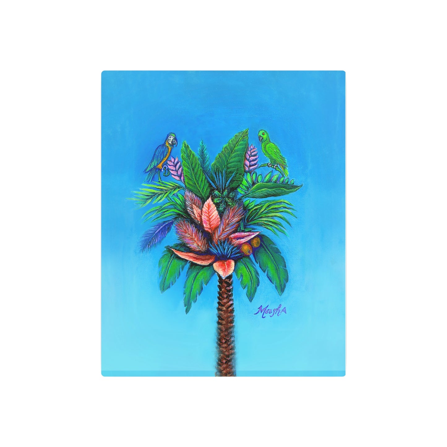 Palm Tree of Life Metal Art Sign
