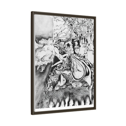 Alice In Blunderland Framed Canvas Print