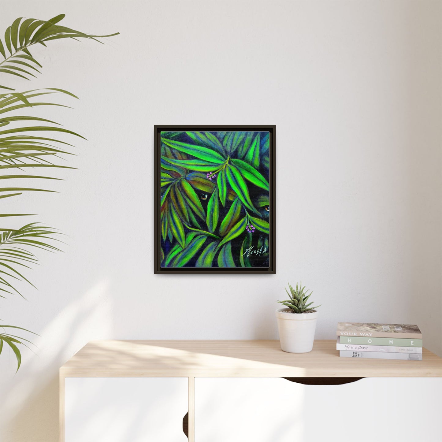 Jeepers Peepers Framed Canvas Print