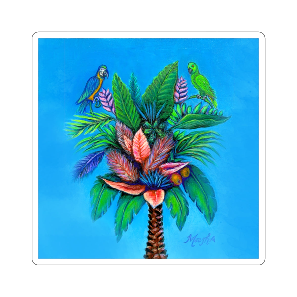 Palm Tree of Life Kiss-Cut Stickers