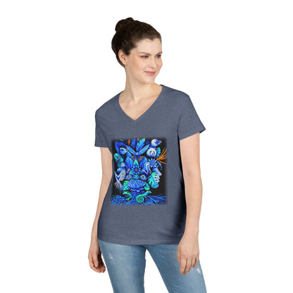 Out of the blue Ladies' V-Neck T-Shirt