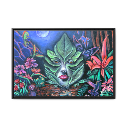 Moonlight Mischief Framed Canvas Print