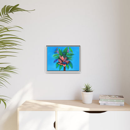 Palm Tree of Life Framed Canvas Print