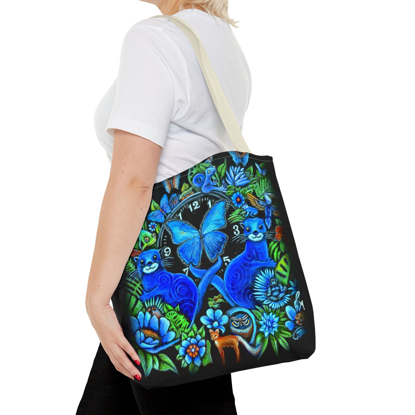 Out of Time Otter Nonsensce Tote Bag