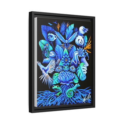 Out of The Blue Framed Canvas Print