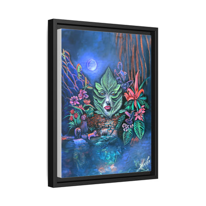 Moonlight Mischief Framed Canvas Print