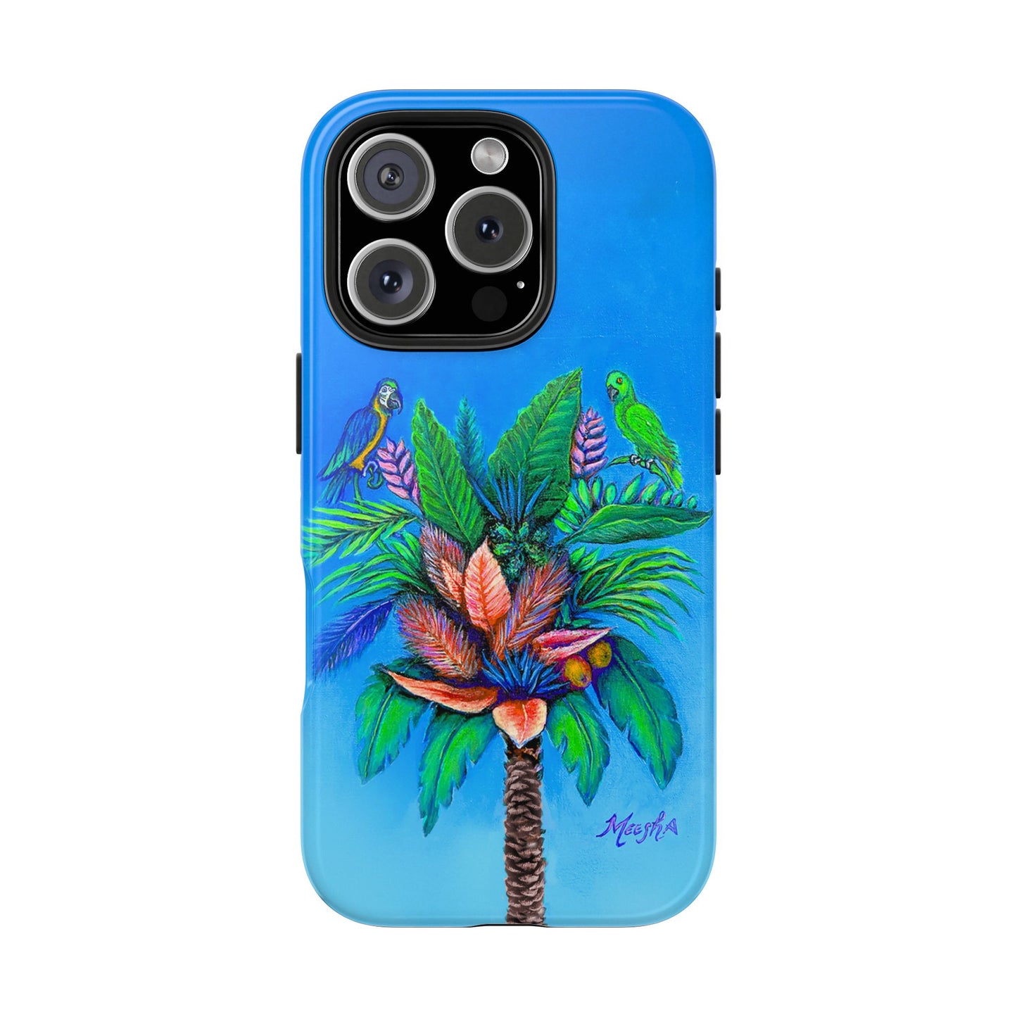 PalmTree of Life Tough Phone Case for Nature Lovers and Parrot heads