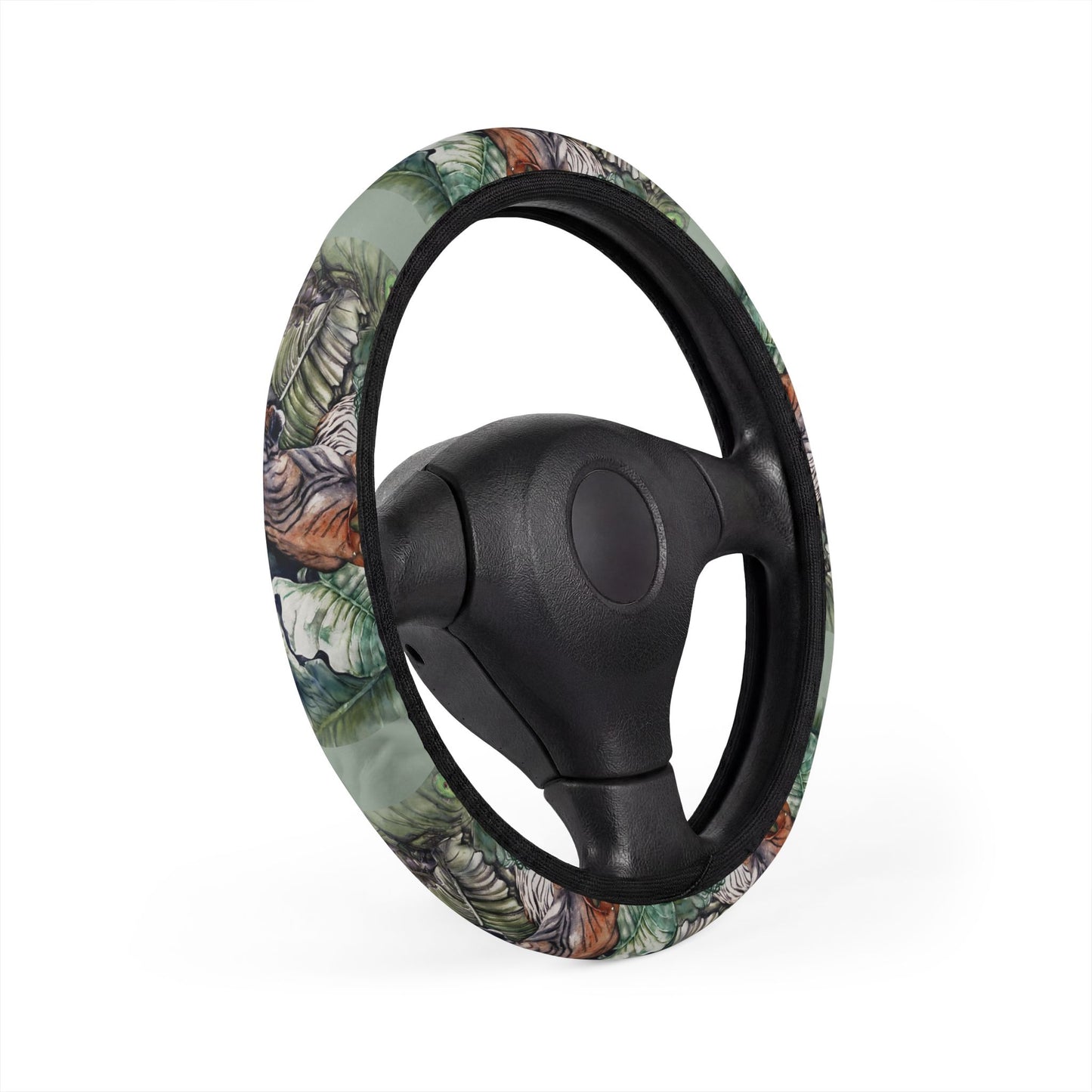 Watchful Warrior Car Steering Wheel Cover