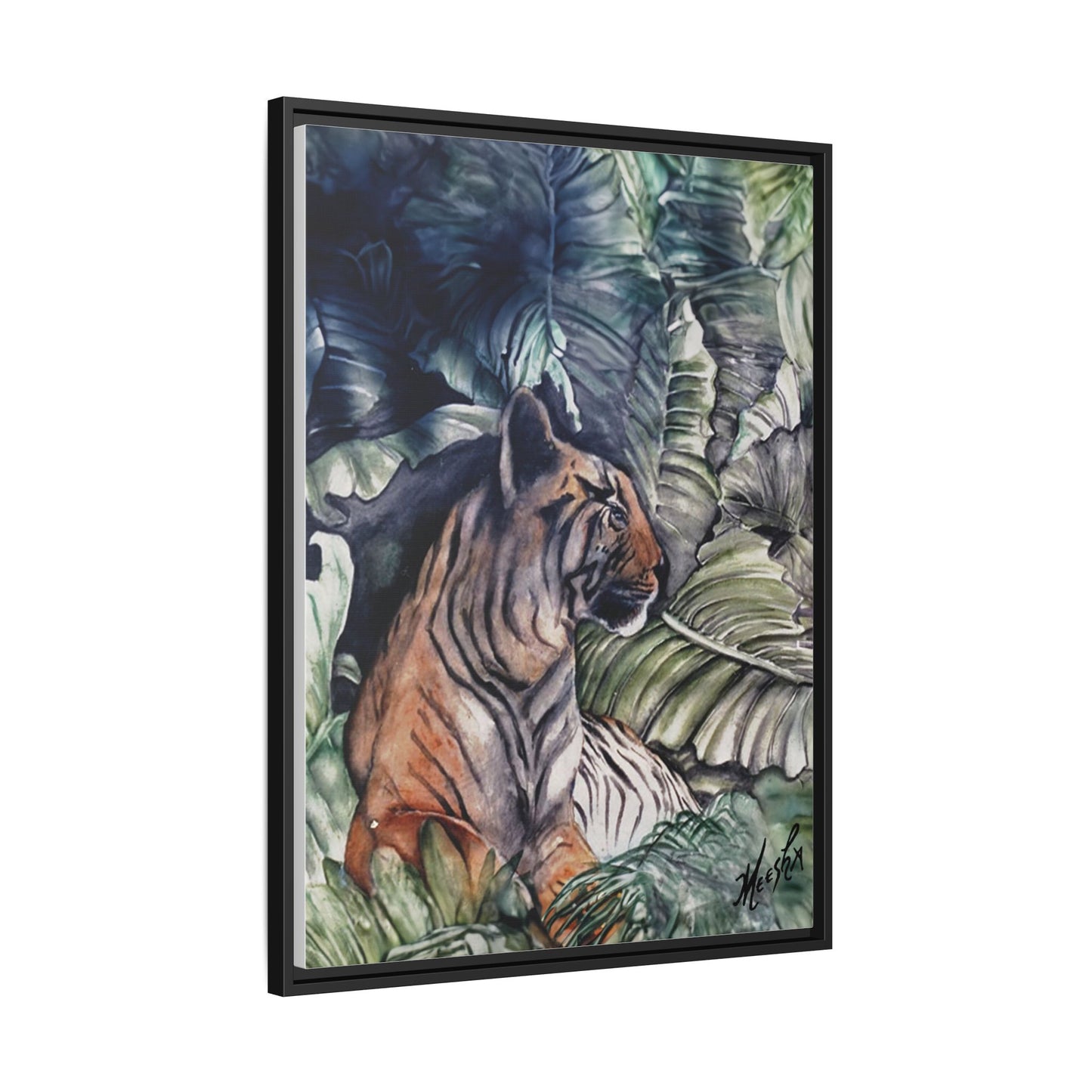 Watchful Warrior Framed Canvas Print