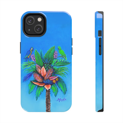 PalmTree of Life Tough Phone Case for Nature Lovers and Parrot heads