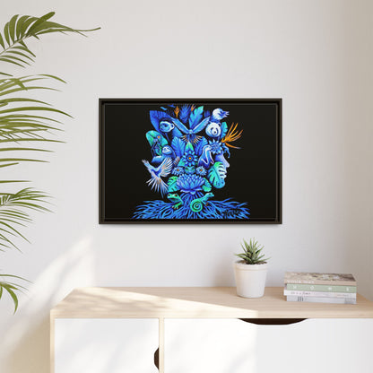 Out of The Blue Framed Canvas Print