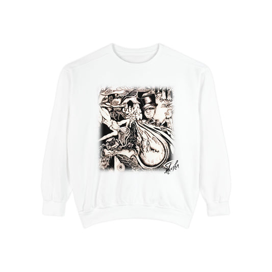 Alice In Wonderland Unisex Garment-Dyed Sweatshirt