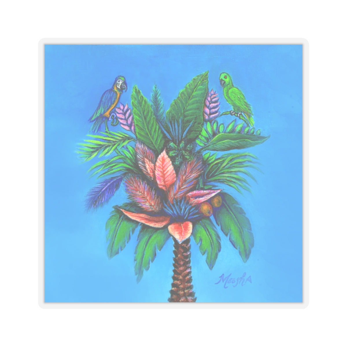 Palm Tree of Life Kiss-Cut Stickers