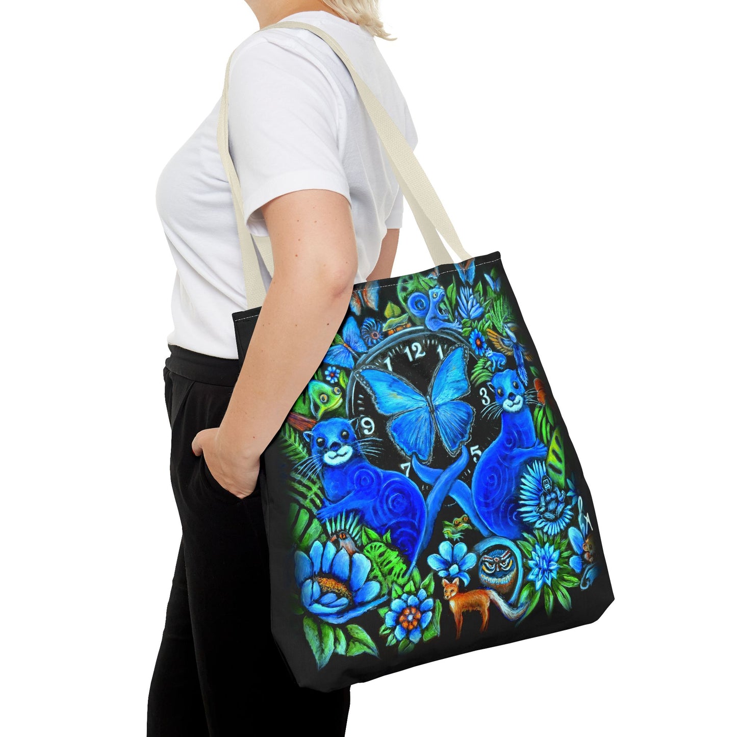Out of Time Otter Nonsensce Tote Bag