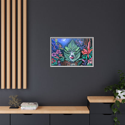 Moonlight Mischief Framed Canvas Print
