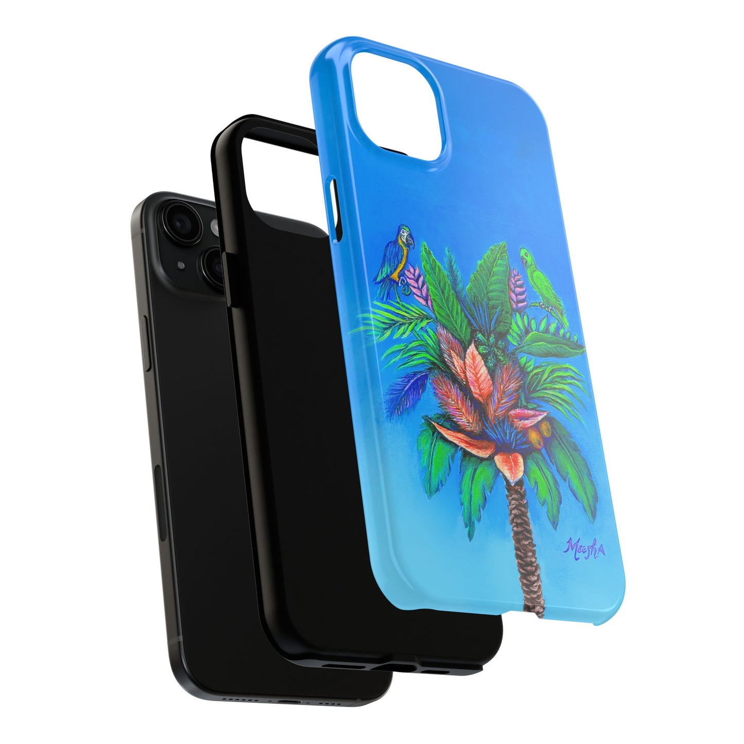 PalmTree of Life Tough Phone Case for Nature Lovers and Parrot heads