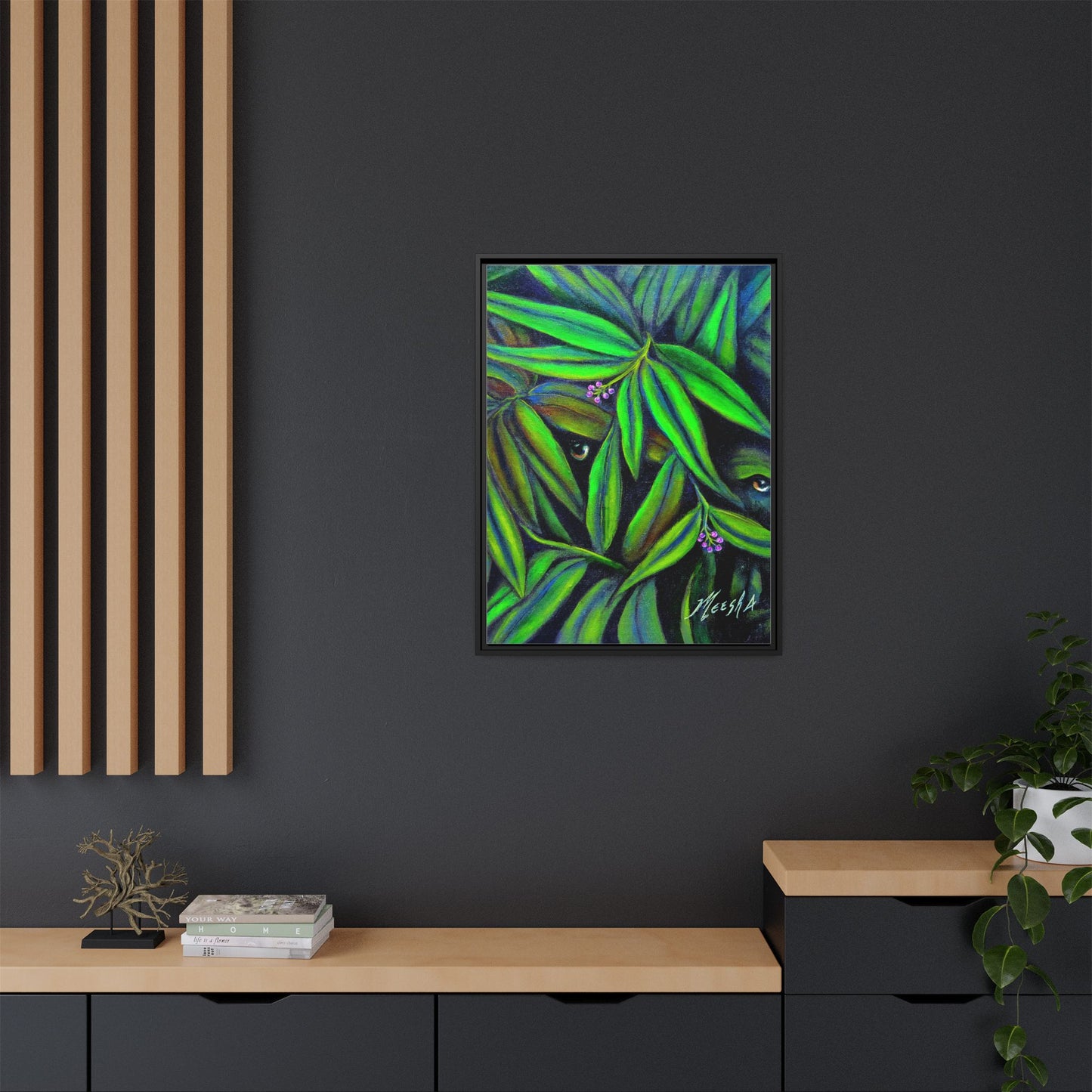 Jeepers Peepers Framed Canvas Print