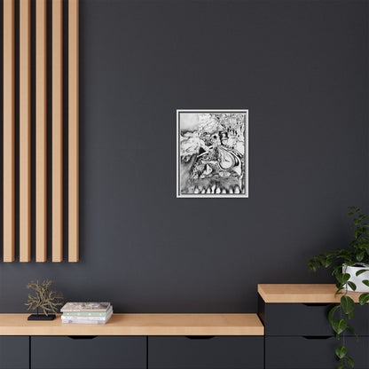 Alice In Blunderland Framed Canvas Print