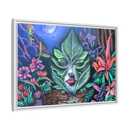 Moonlight Mischief Framed Canvas Print