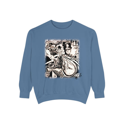 Alice In Wonderland Unisex Garment-Dyed Sweatshirt