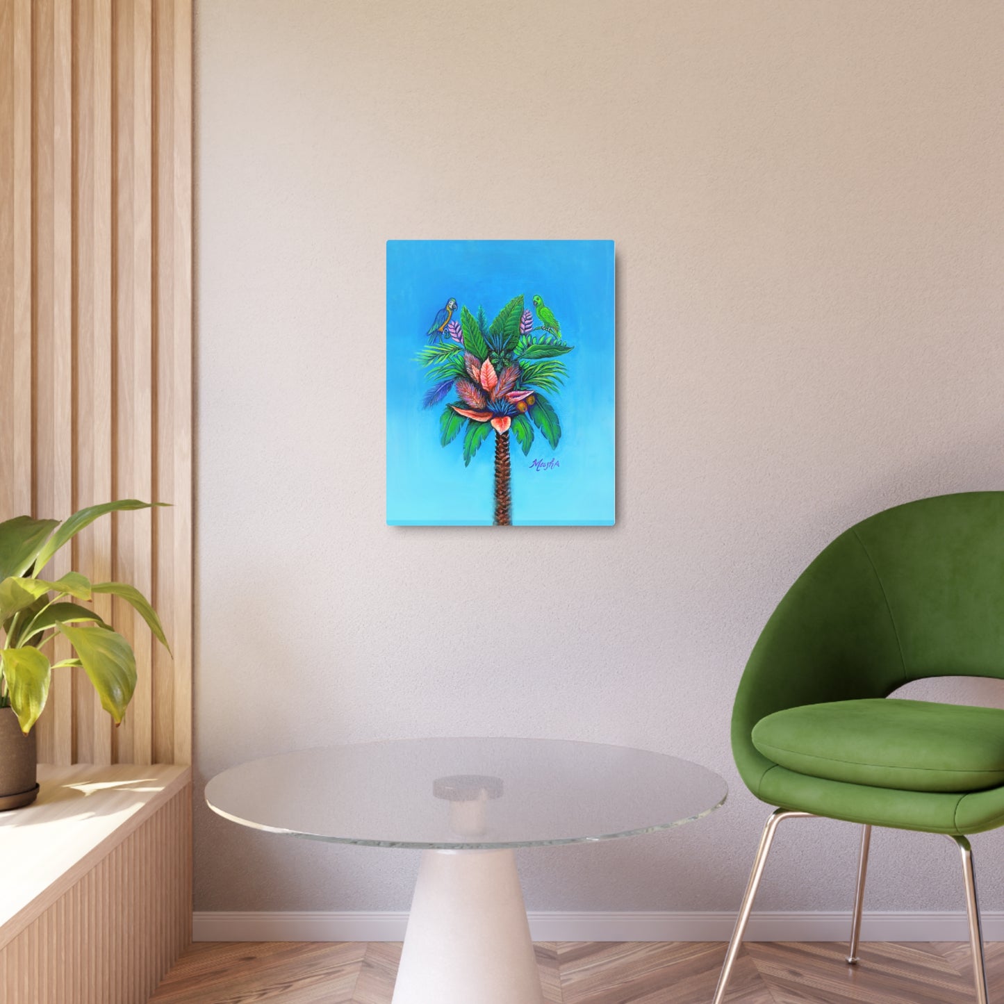 Palm Tree of Life Metal Art Sign
