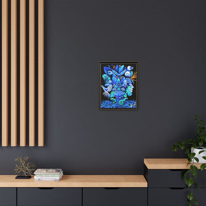 Out of The Blue Framed Canvas Print