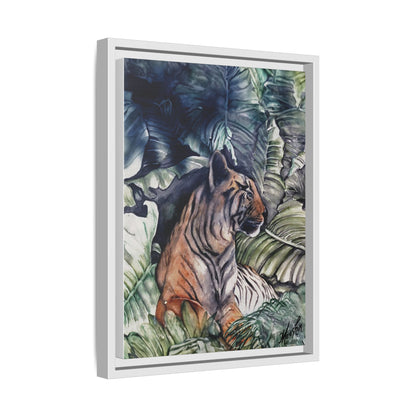 Watchful Warrior Framed Canvas Print