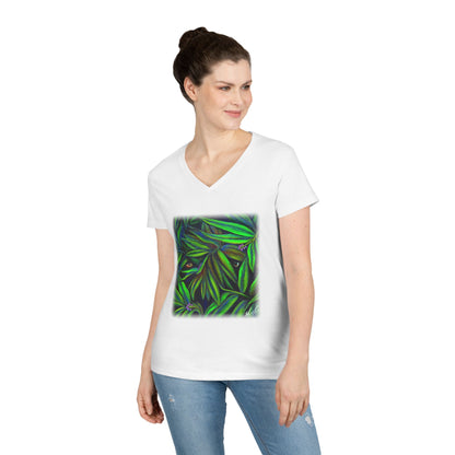 Jeepers Peepers Ladies' V-Neck T-Shirt