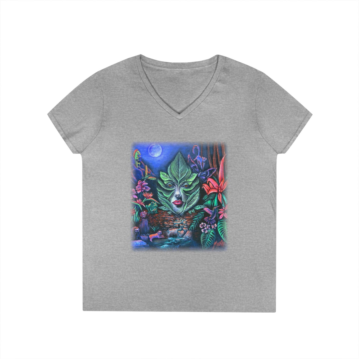 Moonlight Mischief Ladies' V-Neck T-Shirt
