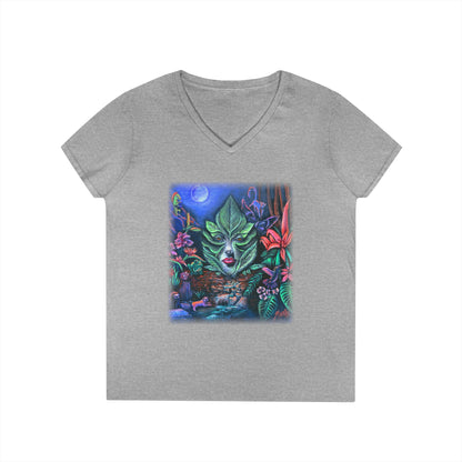 Moonlight Mischief Ladies' V-Neck T-Shirt