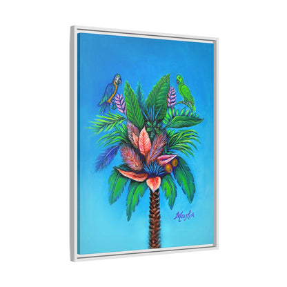 Palm Tree of Life Framed Canvas Print