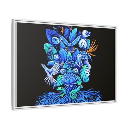 Out of The Blue Framed Canvas Print