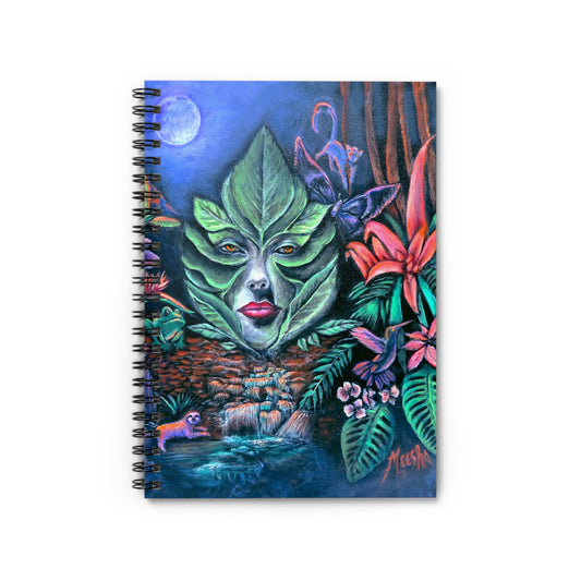 Moonlight Mischief Spiral Notebook - Ruled Line