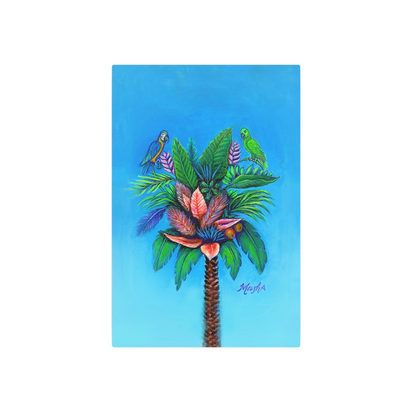 Palm Tree of Life Metal Art Sign
