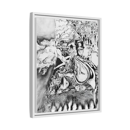 Alice In Blunderland Framed Canvas Print