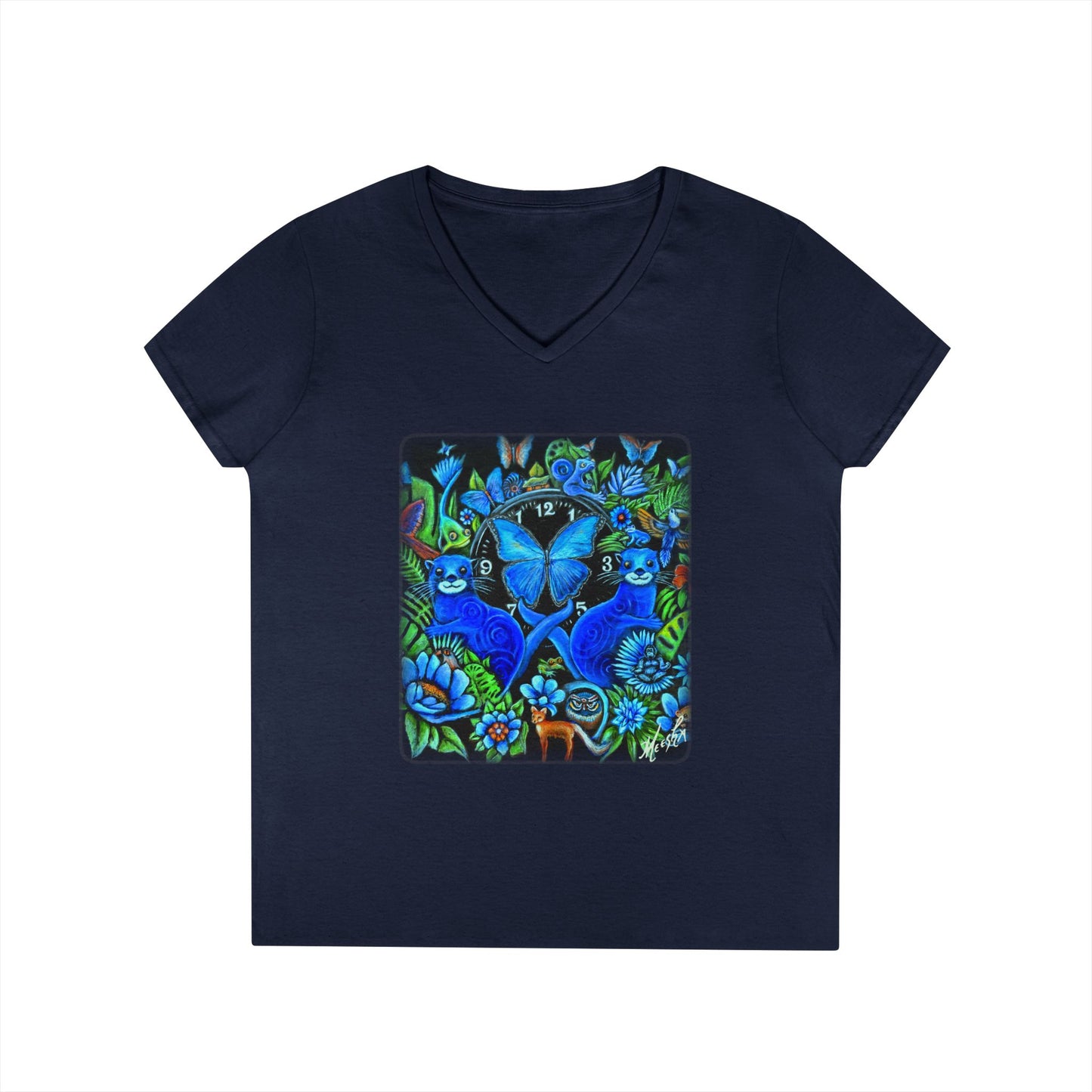 Out of Time Ladies' V-Neck T-Shirt