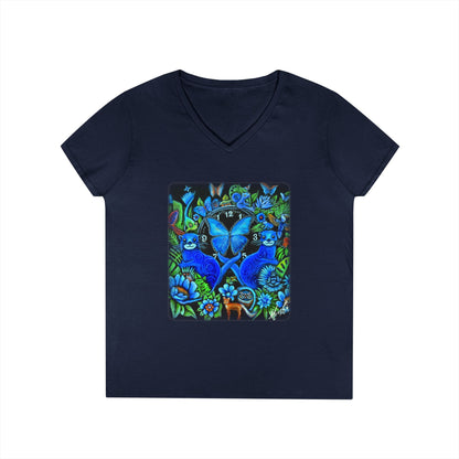 Out of Time Ladies' V-Neck T-Shirt