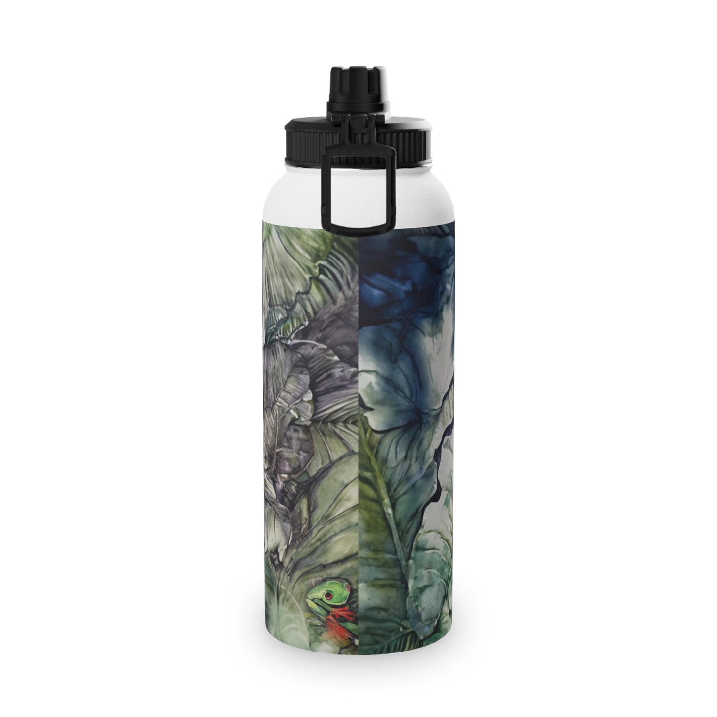 Watchful Warrior Stainless Steel Water Bottle with Tiger Design