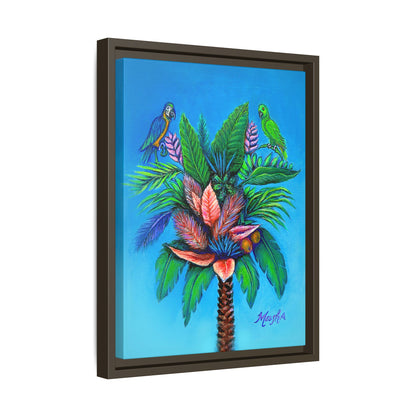 Palm Tree of Life Framed Canvas Print
