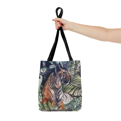 Watchful Warrior Tiger Tote Bag