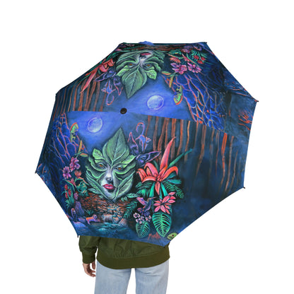 Moonlight Mischief Foldable Umbrella