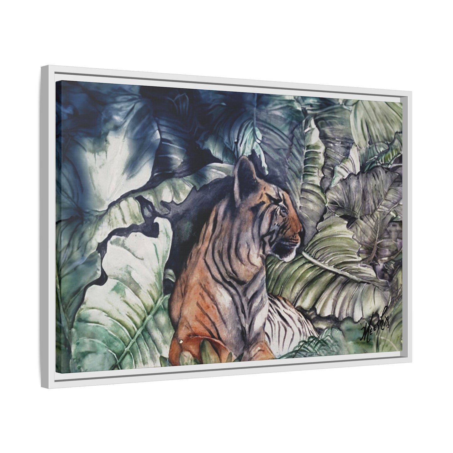 Watchful Warrior Framed Canvas Print