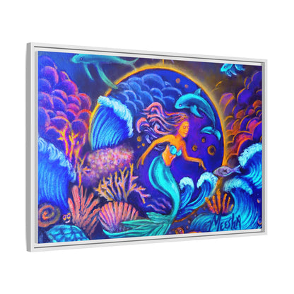 Celestrial Extraterrestrial Framed Canvas Print