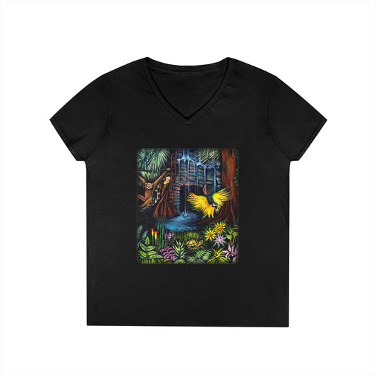 Amazonia Ladies' V-Neck T-Shirt