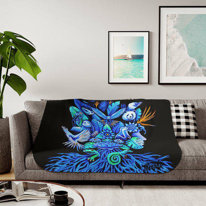 Colorful and Cozy Favorite Out of The Blue Sherpa Blanket