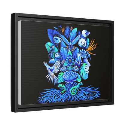 Out of The Blue Framed Canvas Print