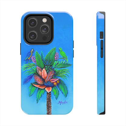 PalmTree of Life Tough Phone Case for Nature Lovers and Parrot heads